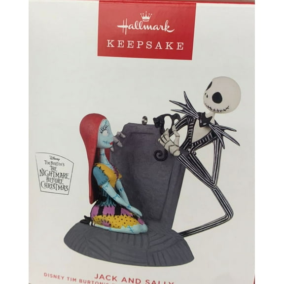 Disney Tim Burton's The Nightmare Before Christmas Jack and Sally Ornament