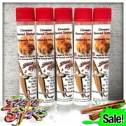 Flavor Toothpick 5 Pack of Cinnamon Toothpicks In Small Reusable Plastic Tubes