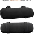 thumbnail image 5 of Almohadillas para reposabrazos de silla (paquete de 2), cómodo cojín para silla de juegos de computadora, soporte para codo extraíble y lavable, alivio de presión del antebrazo, negro, 5 of 5