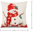 thumbnail image 2 of Fall Decor-Throw Pillow Covers 18x18in Set of 4,Pumpkin Linen Pillow Case for Thanksgiving Couch Autumn Holiday Home Outdoor Burnt Orange White Decorations, 2 of 6