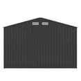 thumbnail image 4 of Yardi Yard 8 x 10 Ft Outdoor Storage Shed, Metal Yard Shed for Tools, Garbage Can Clearance, Prefab House w/ Lockable Doors, Garden, Patio, Outside Utility, Carbon Black, Outdoor Storage, Storage Shed, 4 of 11