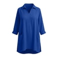 thumbnail image 3 of Bixock Women's Maternity Tops Long Sleeve Shirts V Neck Cotton Linen Loose Pregnant Casual Blouse with Pockets Soft Breathable Daily Wear Maternity Clothings, 3 of 7