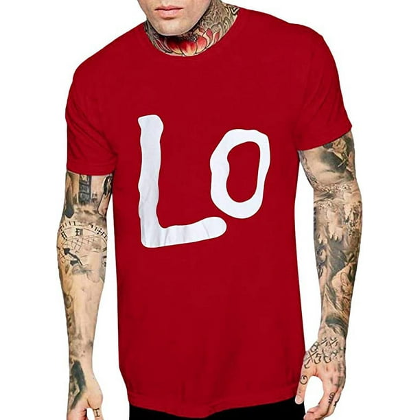 Conjunto de camisas a juego para parejas camiseta con estampado de letras para hombres y mujeres blusa Tops ropa de San Valentin Bodega Aurrera en linea