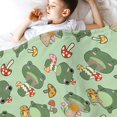 thumbnail image 5 of Cute Frog Blanket Gifts for Frog Lovers Soft Frog Mushroom Throw Blanket for Couch Sofa Bed Cozy Plush Fuzzy Cute Frog Blankets Adults Kids Teens Frog Gifts, 5 of 6