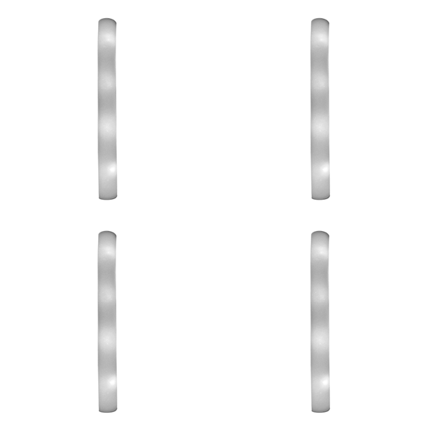 Barra LED Tubo Intermitente Esponja Suministros para Fiestas Bodas Festivales () Blanco