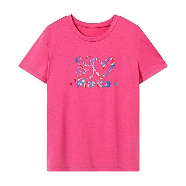 Camiseta para mujer verano ropa suave cuello redondo camiseta para oficina caminar viajar S