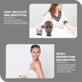 thumbnail image 4 of Weiweiguan Head Chain Tassel Rhinestone Mesh Shape Headpiece Unique Hair Accessory for Women Bride, 4 of 7