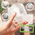 thumbnail image 5 of 10/50pcs Transparent Nursery Pots with Drainage Hole Seed Starting Pot Flower Plant Container Gardening Planting Nutrition Cups, 5 of 9