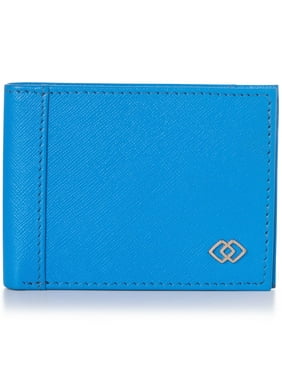 Alpine Swiss Double Diamond Mens RFID Slimfold Wallet Thin Leather Bifold