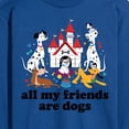thumbnail image 3 of Disney Classics - Cats & Dogs - All My Friends Are Dogs - Men's Long Sleeve T-Shirt, 3 of 5
