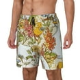 thumbnail image 1 of Balery Ducks and Flowers Bañador para hombre, shorts de playa de secado rápido con entrepierna y forro de compresión-XX-Large, 1 of 6