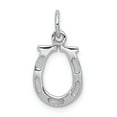 thumbnail image 1 of 14k White Gold Solid Polished Horseshoe Charm, 1 of 3