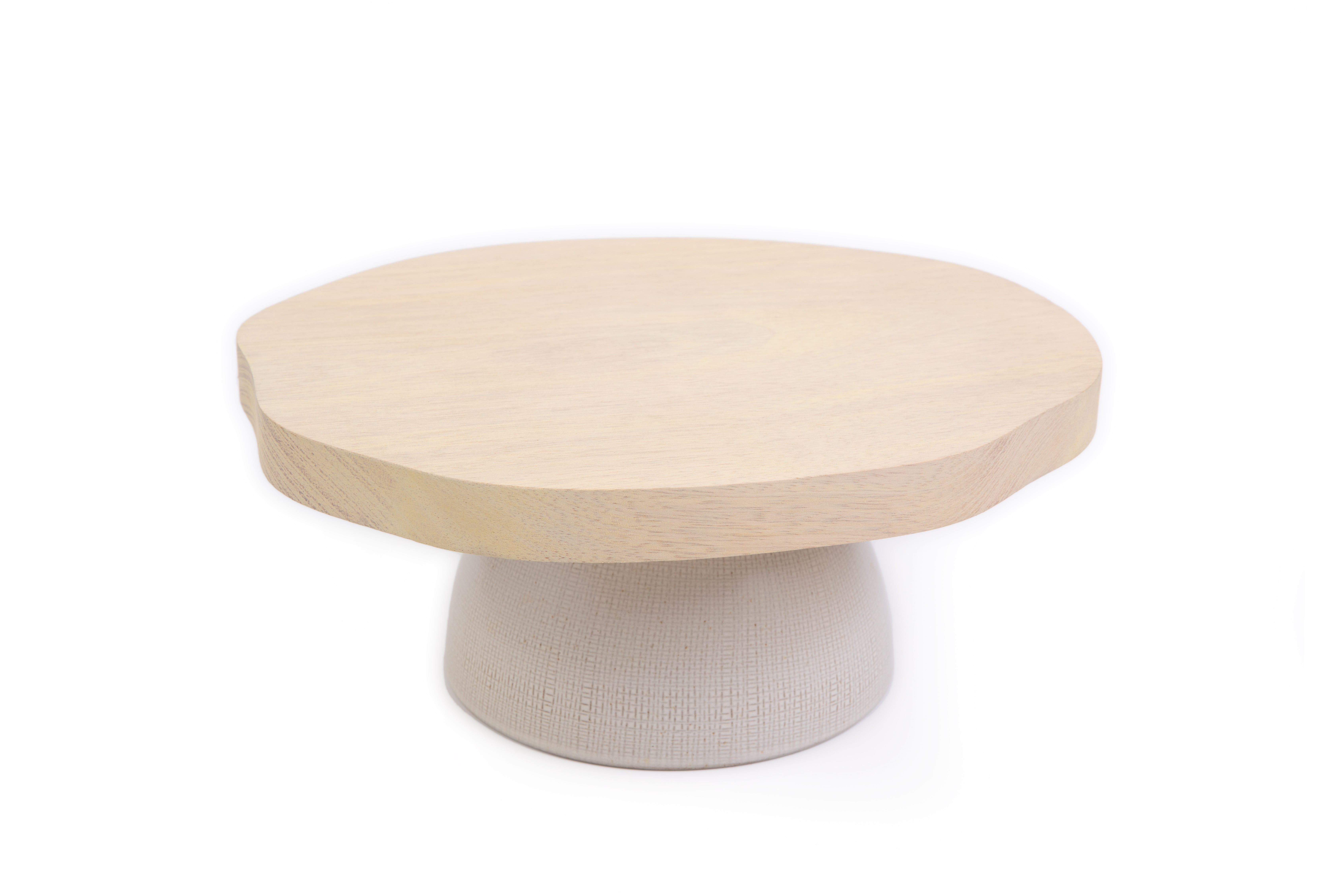 Better Homes & Gardens White Wash Mango Wood Cake Stand by Dave & Jenny Marrs