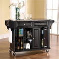 thumbnail image 6 of Pemberly Row Traditional Wood/Granite Top Kitchen Cart in Black/Gray, 6 of 6