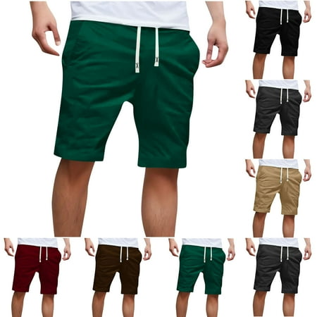Mifsaly Workout Shorts Men Drawstring High Waist Running Shorts Cozy Breathable Gym Outdoor Short Pant with Pockets Mens Summer Dressy Casual Outfits XXL