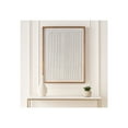 thumbnail image 3 of Home Decor Wall Art for Living Room - Paper Mache Wall Art with Wooden Frame Perfect for House, Bedroom, and Dining Room Decor - Bold Canvas Hanging Wall Art for Modern Living - 48" Ivory & Brown, 3 of 13