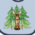 thumbnail image 4 of Inktastic Alaska Moose and Trees Boys or Girls Baby Bib, 4 of 4