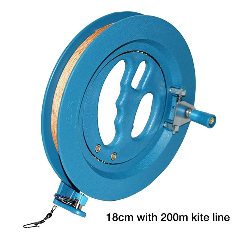 Famure Kite wheel Professional Kite Line Winder Winding Reel Grip Wheel  with 650 Feet (60LBS) Flying Line String Flying Tools for Kids Adults 