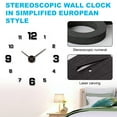thumbnail image 5 of Wall clock,With Number Stickers Diy Dial Drill-free Decoration Room Office Bedroom 3d Diy Dial Office Bedroom Modern Clock With Number Dial Drill-free Silent 1 Qisuo 3d Drill With Dial Maiju, 5 of 7