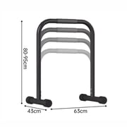 Lineslife Walking Pad Handle Bar Only,Adjustable Handrail 31.5-37.4 Inches Fits Treadmills Up to 24.8 Wide with Anti-Slip Foam Grips Black