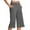 Dark Gray, variant on Bloomae Capri Pants for Women Stretch High Waisted Crop Office Work Cropped Pants Summer Casual Capris Slacks Yoga Dress Pant Brown L