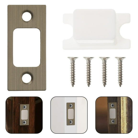 TAILTOSS 1Set Metal Latch Plate for Wooden Door Durable Use 5.60X2.60X0.20in