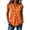 Orange, variant on Womens Linen Tank Tops Summer Casual Sleeveless V Neck Button Camisole Top Blouse Size 5XL