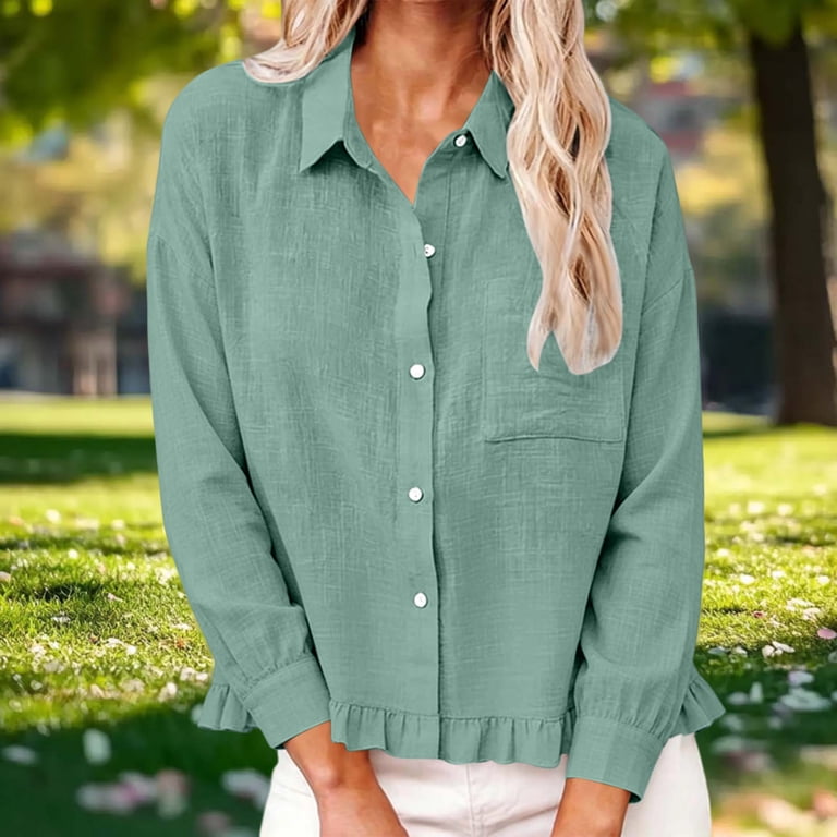 mint green dress shirt womens Cinch Women's Long Sleeve Solid Button Down Shirt - Mint Green