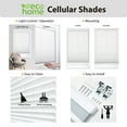 thumbnail image 4 of Regal Estate, Light Filtering Cordless Cellular Shade, Ivory - 50.5" W x 72" L (For additional lengths, see features section below), 4 of 9