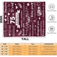 thumbnail image 4 of 75th Birthday Gifts for Women, Birthday Gifts for Mum, 75th Birthday Gifts for Her, Presents for Women Wife Mum Sister Grandma, Birthday Sweet Gifts for Women Flannel Blanket Burgundy - 50 x 60 Inch, 4 of 6