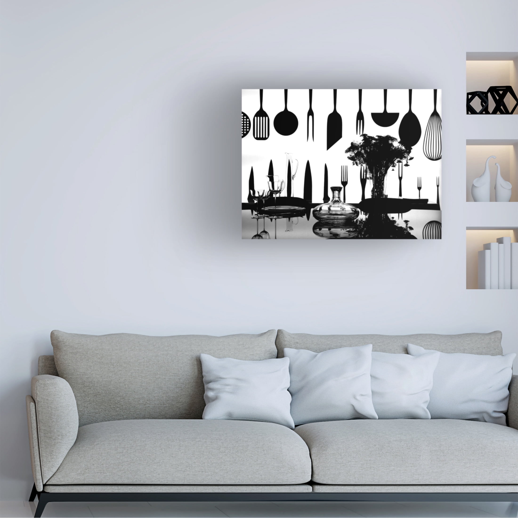 Trademark Fine Art Ivan Lesica  Dining Room Table Canvas Wall Art