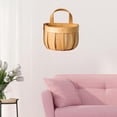 thumbnail image 4 of simhoa Wall Fence Hanging Planter, Rattan Basket, Hand Made Wicker Rattan , Flower Pots A, 4 of 8