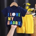 thumbnail image 2 of HCNTES Toddler Baby 2 Piece Outfits Kid Outfits for Boys Summer Spring Clothes for Kids Sport T Shirts and Shorts Kids Clothing Sets For Children 2t 3t 4t 5t 6t 7t(L2-Dark Blue,2-3 Years), 2 of 4