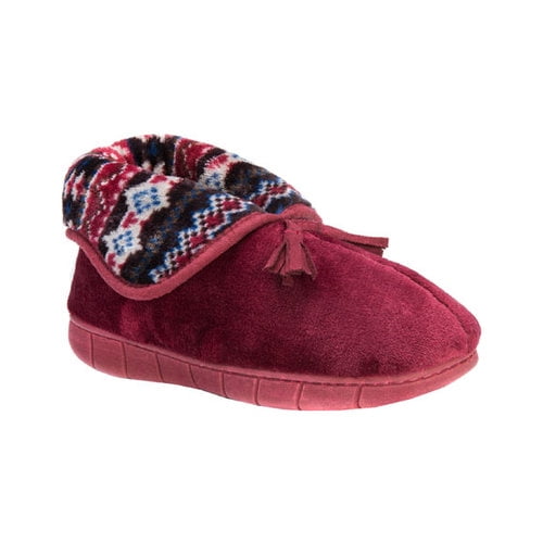 Featured image of post Womens Fleece Slipper Booties : Faux fur lined slipper boots, soft sole, comfortable house shoes.