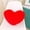 Red, variant on Pink Heart Pillow,Faux Fox Fur Heart Decorative Pillows,Heart Shaped Throw Pillow for Bed,Soft Fluffy Decorative Cushion for Chair Sofa Living Room - Plush Pillow Home Decor