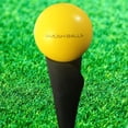 thumbnail image 4 of SMUSH BALLS - The Ultimate Anywhere Batting Practice Baseball Softball Training Ball (Yellow, 12-Pack + Bag), 4 of 14