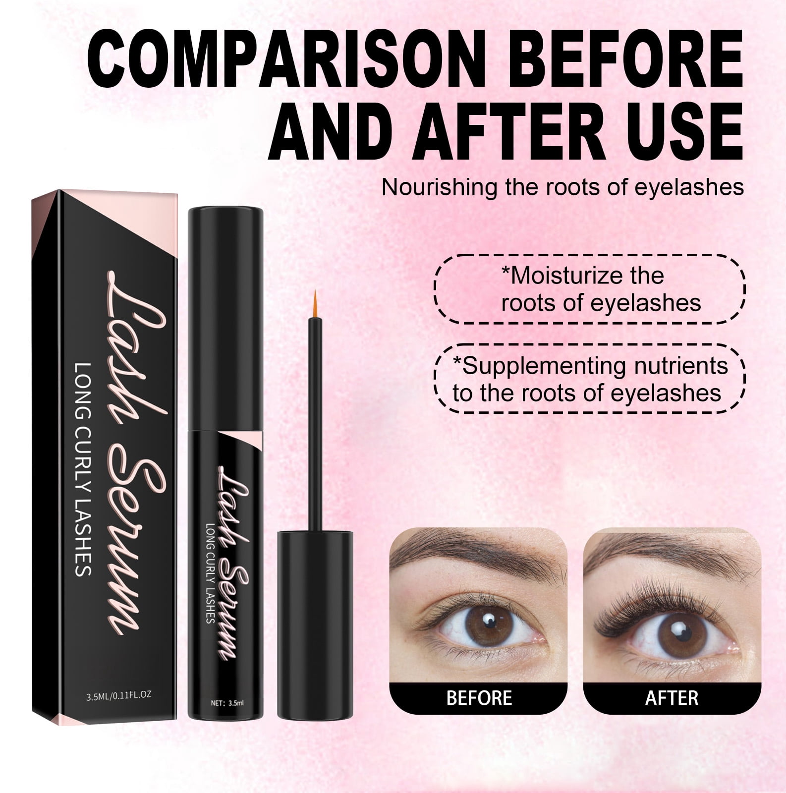 Alvantor Eyelash Growth Serum, Nourishing Lash Enhancer, 0.11 fl oz