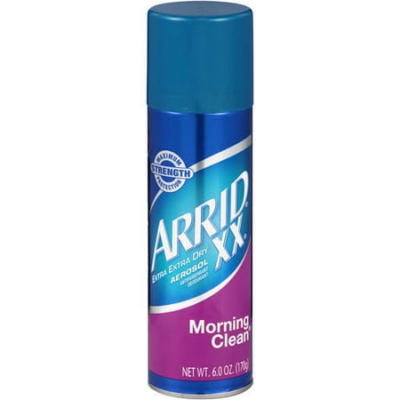 Arrid XX Extra Extra Dry Morning Clean Aerosol Antiperspirant Deodorant, 6.0 oz