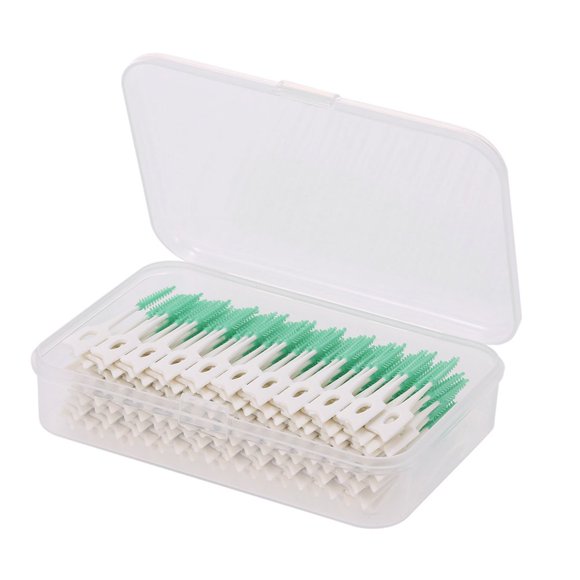 160pcs Double-ended Toothpick Soft Silicone Tooth Picks Floss Interdental Brush Stick Hygiene Tools