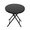 Black, variant on Abba Patio Outdoor Folding Side Bistro Table w/ Tempered Glass Tabletop, Black