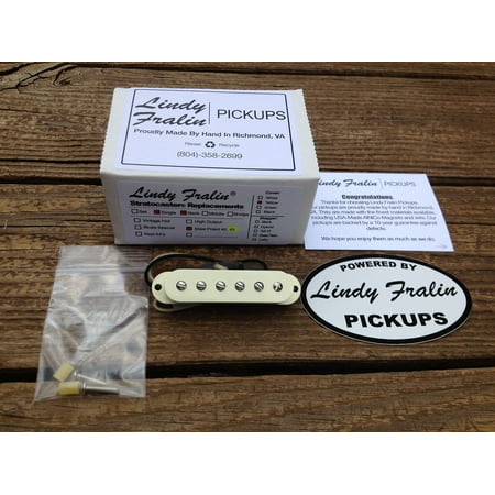 Lindy Fralin STEEL POLE SP43 Strat Neck Pickup Aged White Cover (Best Cheap Strat Pickups)