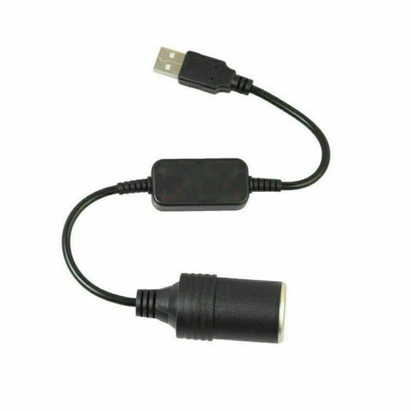 Usb A Male To 12V Car Cigare Lighter Socket Female Converter Adapter Cable Rt Fangkenuo