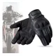 thumbnail image 2 of Guantes De Cuero Para Moto Pantalla Táctil Guantes, Negro, 2 of 8