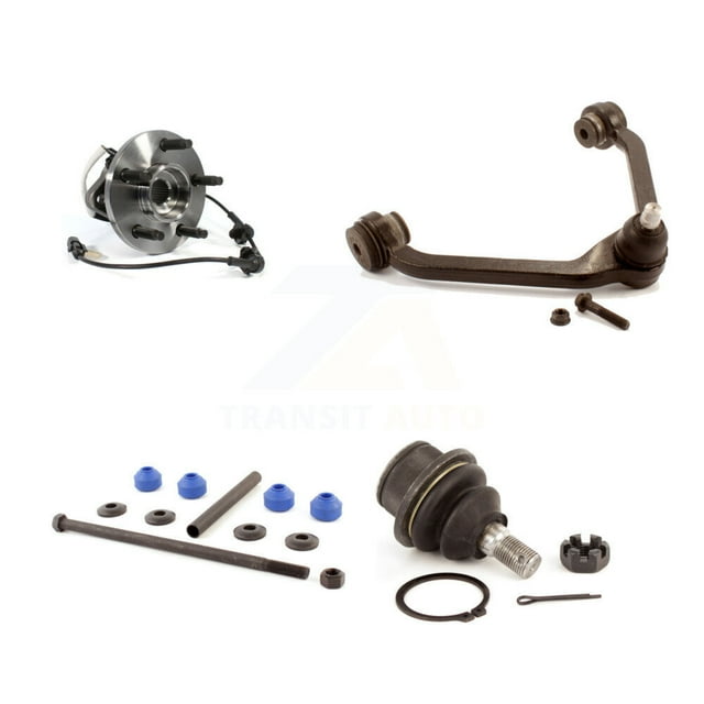 Transit Auto Front Right Hub Bearing Assembly Suspension Lower Ball Joint Upper Control Arm with and Sway Bar Stabilizer Link Kit for Car Ford Ranger Mazda B4000 Square Connector K7T-104584