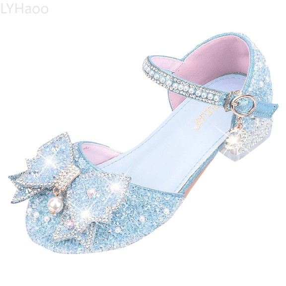 LYHaoo Girls Sandals Girl's Leather Shoes Shoes Dress Shoes Student Performance Shoes Wedding Banquet Flower Sizes 10.5 Little Kid(4-4.5 Years)