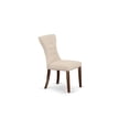 thumbnail image 6 of East West Furniture Dublin 5-piece Wood Dining Set in Mahogany/Light Beige, 6 of 11