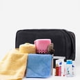 thumbnail image 4 of HOZVOMI Portable Hanging Toiletry Bag for Men & Women - 3-in-1 Nylon Travel Organizer with Dry & Wet Separation, Foldable Storage for Bathroom, Home, Vacation, Gym (Multicolor), 4 of 7