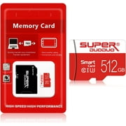 512GB Micro SD Card High Speed Memory Card Class 10 for Smartphone/PC/Computer/Camera/Portable Gaming Device/Dash Cam