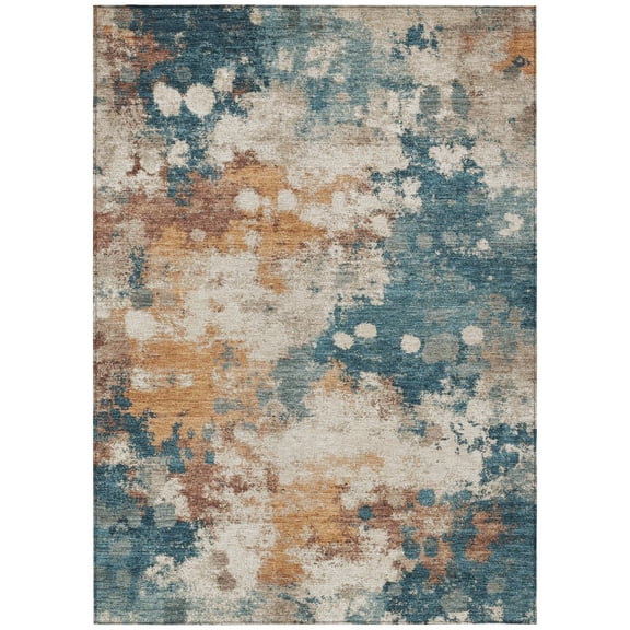 Dalyn Rugs Machine Washable Indoor/Outdoor Chantille ACN2114 Teal 2'6" x 3'10" Rug