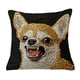 thumbnail image 2 of Bonita funda de cojín decorativa con bordado amarillo de 45 cm | Suave y con pelusa corta para sofá, dormitorio, sala de estar, decoración del hogar, 2 of 6